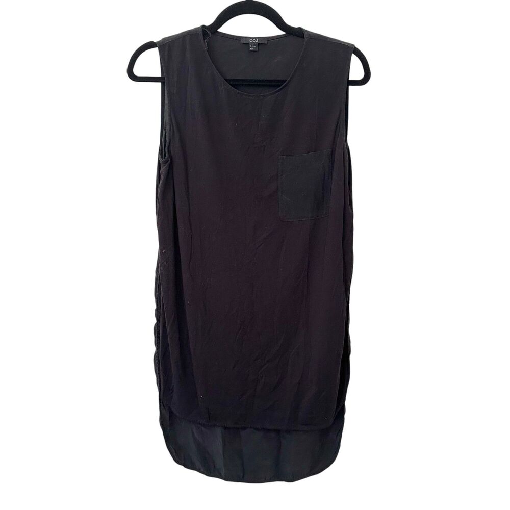 COS Sleeveless Silk Knit Tunic Black Small